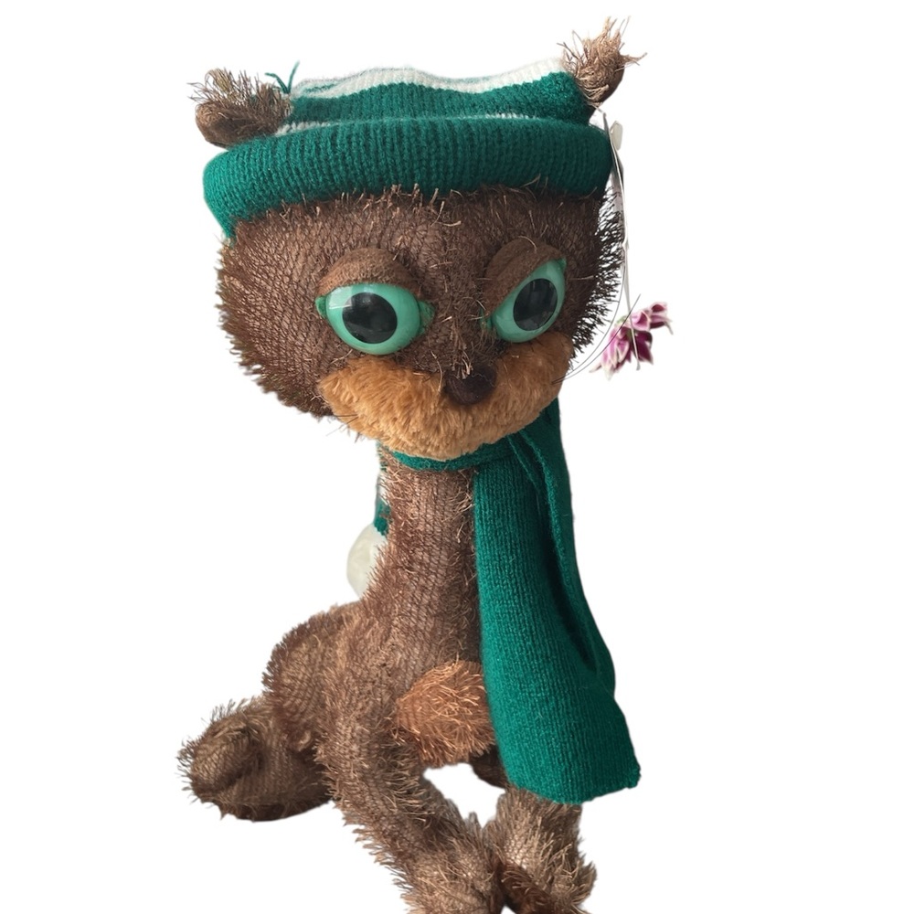 Carlton Cards Brown and Green Stuffed Animal